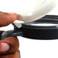 Side view of Apex unbreakable pickle container set with ergonomic handles