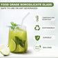 Set of five reusable, dishwasher safe glass straws for drinks