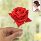 Decorative floral hairbrush with heart design for styling