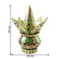 Decorative pooja kalash set arranged in festive pooja room