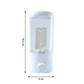 Refillable wall mounted soap dispenser in bathroom setting