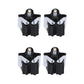 Variety of cleaning and garden tools neatly organized on multiple wall mount holders.