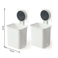 Modern bathroom storage organizer cups showing clean design
