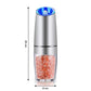 Modern automatic electric salt and pepper grinder with adjustable coarseness