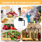 Kitchen oil container with controlled nozzle