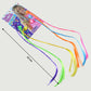Rainbow coloured braided clip-in hair extensions for kids vibrant style