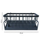 Plastic multipurpose bathroom storage rack for soaps, brushes and accessories