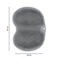 Silicone bathroom foot scrubbing mat detail