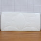 Textured white floral 3D foam wallpaper panel enhancing home interior aesthetics