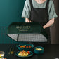 Soft and silky plain velvet material draped for elegant dressmaking.