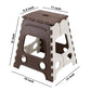 Non-slip feet of the 18 Inch Folding Stool, providing stability for stepping.