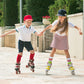Person wearing LED light-up roller skates, ready for fun.