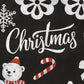 Set of colorful Christmas decorative wall stickers for holiday use