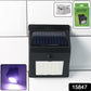 Solar wall lamp auto charging in sunlight, ideal for outdoor security