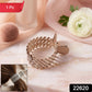Close-up of stylish metallic hair claw clip with crystal embellishments