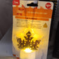 Festive LED gold metal leaf diya lamp perfect for Diwali and home decoration