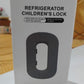 Fridge safety lock device to prevent toddlers from opening the freezer door