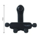Closeup view of anti-slip soft grip pads on car air vent phone holder