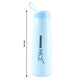 Durable plastic drink bottle in colorful mix, lightweight and portable
