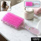 Kids hairbrush showing soft bristles and printed design