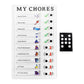 Assortment of colorful chore note boards, perfect for family task management.
