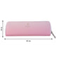 Close-up of makeup brush holder pouch zipper detail