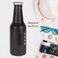 Audila Bottle Bluetooth Speaker with a charging cable and various connectivity options.