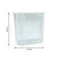 Side view of transparent Mini Rack-Mount Storage Box for home organization