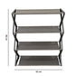 Easy-to-clean durable shoe rack for boots and sneakers