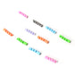 Assorted silicone spiral data cable protection units bundled together.