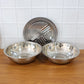 Perforated stainless steel strainer bowl for washing and draining