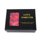 Blossom Heart box with delicate soap roses and love message necklace