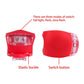 Vibrant glow of the silicone bike lights, ensuring enhanced visibility for cyclists in low light.