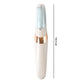 Top view of the sleek Flewless Pedi electronic foot file, ready for use.