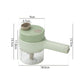 Portable electric food chopper and slicer, ideal for busy kitchens.