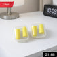 Pair of soft foam noise reduction ear plugs inside a clear case