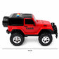 Close-up of rugged jeep wheels suitable for indoor and outdoor play