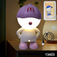 Flexible neck cartoon LED desk lamp with a cute bunny design, providing soft light for reading.