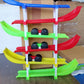 Colorful child's racing track game set