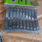 Side perspective of a stainless steel cloth drying pin clip