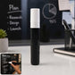 Black chalk marker pen with wide chisel tip for chalkboard and glass writing