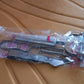 Stainless steel vegetable peeler set placed in modern kitchen setting
