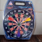 Back view of the classic magnetic dartboard safe for indoor family fun