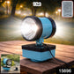 Durable outdoor floodlight with stand for garden and security lighting