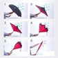 DrizzlePro's innovative upside-down umbrella, designed to prevent water drips.