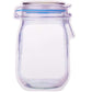 Front view of the 1000ml reusable food storage bag, showcasing its self-standing design.