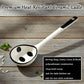 Close-up of 17cm polycarbonate soup ladle bowl and handle