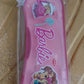 Side view of plastic compass box for kids showing snap-lock and smooth edges