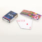 Durable playing cards with a sleek design, perfect for long-lasting use.