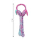  soft plush winter earmuffs for kids with hanging straps shown